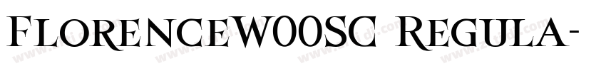 FlorenceW00SC Regula字体转换